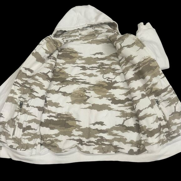 Vintage G-Unit Hoodie Mens L Heavy Weight Reversible White Camouflage Y2K - Picture 7 of 16
